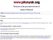 Tablet Screenshot of pitonyak.org